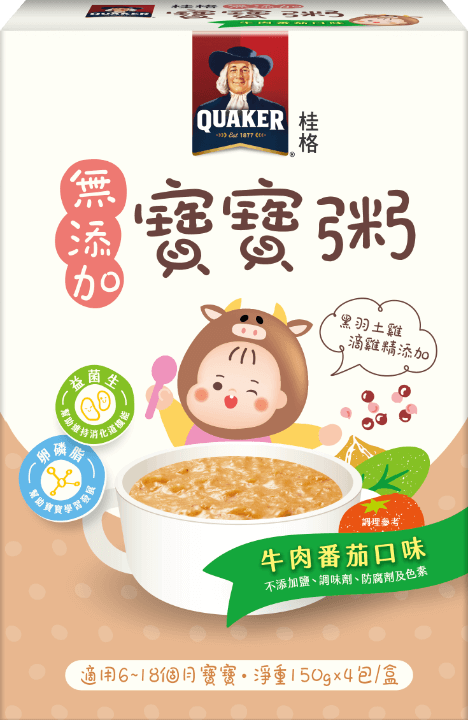 桂格 無添加寶寶粥 牛肉番茄口味