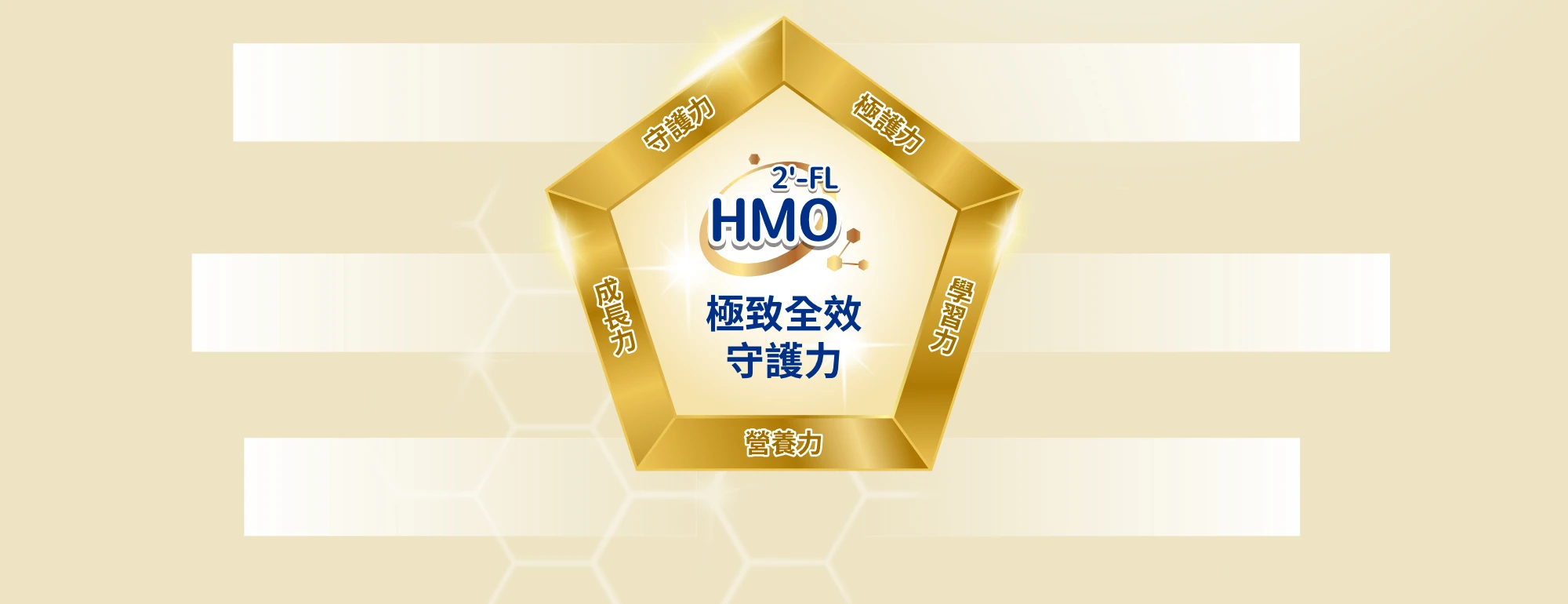 HMO 2'-FL 極致全效守護力:守護力、成長力、營養力、學習力、極護力
