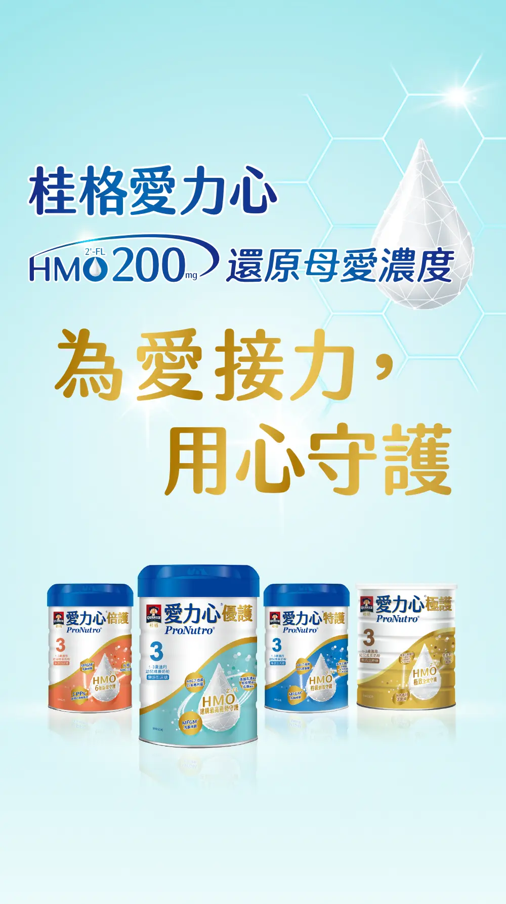 桂格愛力心 HMO 200HMO200 還原母愛濃度 為愛接力 用心守護